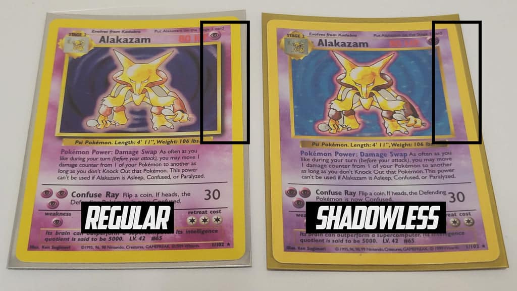 What Is a Shadowless Pokemon Card?